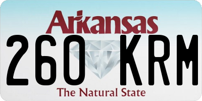 AR license plate 260KRM