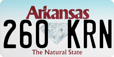 AR license plate 260KRN