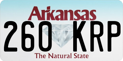 AR license plate 260KRP