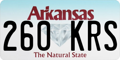 AR license plate 260KRS