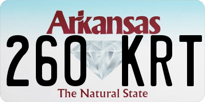 AR license plate 260KRT