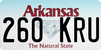 AR license plate 260KRU
