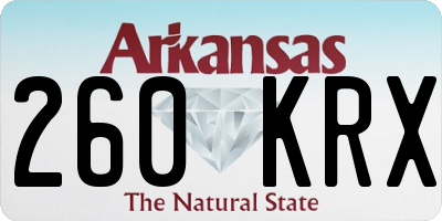 AR license plate 260KRX