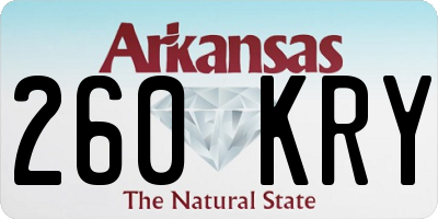 AR license plate 260KRY