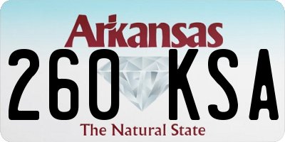 AR license plate 260KSA