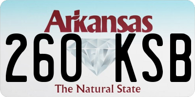 AR license plate 260KSB