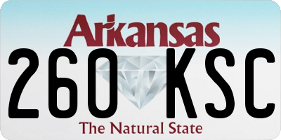 AR license plate 260KSC