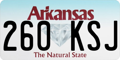 AR license plate 260KSJ