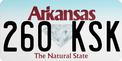 AR license plate 260KSK