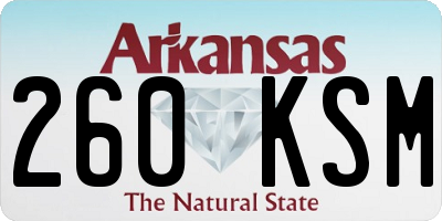 AR license plate 260KSM