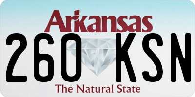 AR license plate 260KSN
