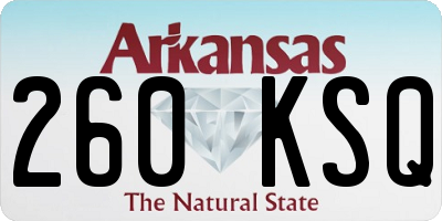 AR license plate 260KSQ