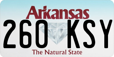 AR license plate 260KSY