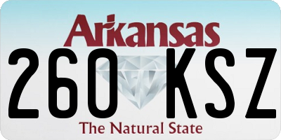 AR license plate 260KSZ