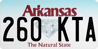 AR license plate 260KTA