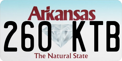 AR license plate 260KTB