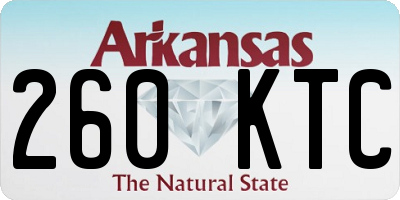 AR license plate 260KTC