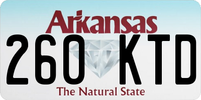 AR license plate 260KTD