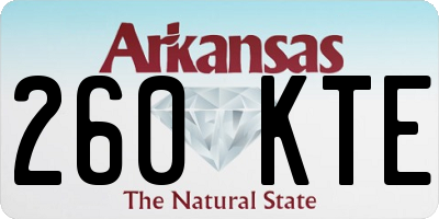 AR license plate 260KTE