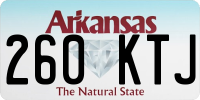 AR license plate 260KTJ