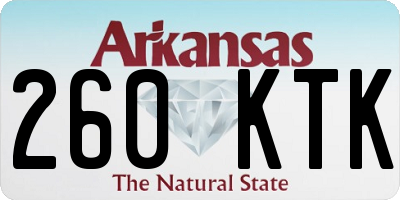 AR license plate 260KTK