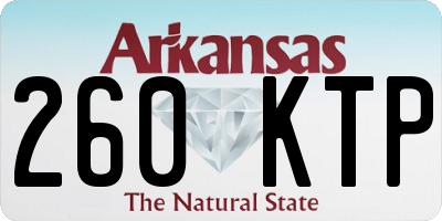 AR license plate 260KTP