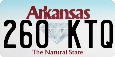 AR license plate 260KTQ