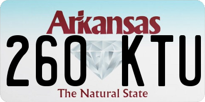 AR license plate 260KTU