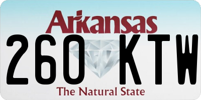 AR license plate 260KTW