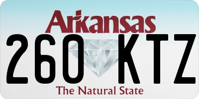 AR license plate 260KTZ