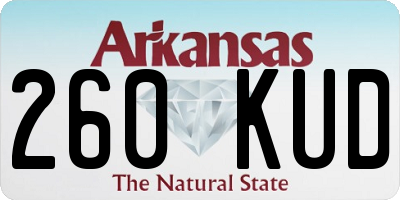AR license plate 260KUD