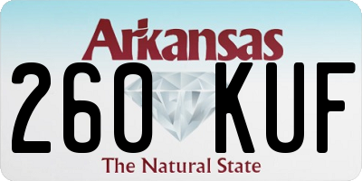 AR license plate 260KUF