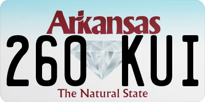 AR license plate 260KUI
