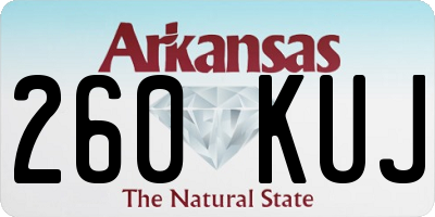 AR license plate 260KUJ