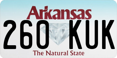 AR license plate 260KUK