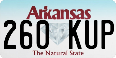 AR license plate 260KUP