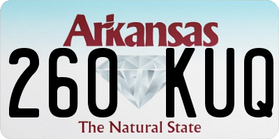 AR license plate 260KUQ