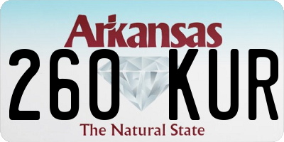 AR license plate 260KUR