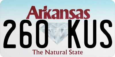 AR license plate 260KUS