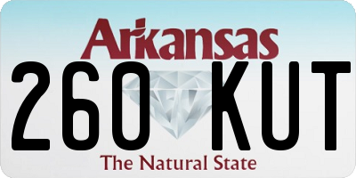 AR license plate 260KUT
