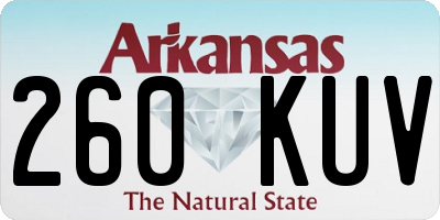 AR license plate 260KUV