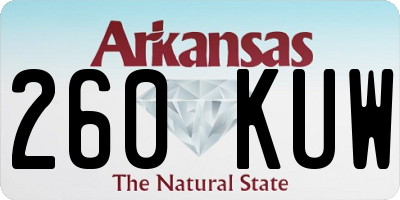 AR license plate 260KUW