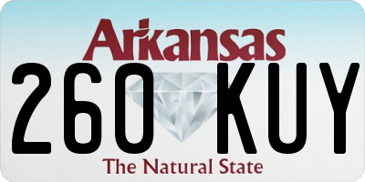 AR license plate 260KUY