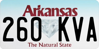 AR license plate 260KVA