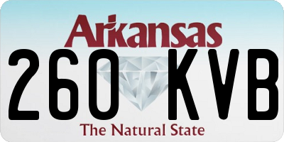 AR license plate 260KVB