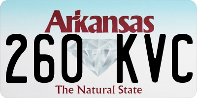 AR license plate 260KVC