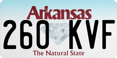 AR license plate 260KVF