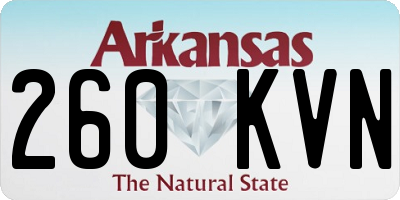 AR license plate 260KVN