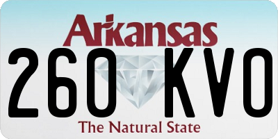 AR license plate 260KVO