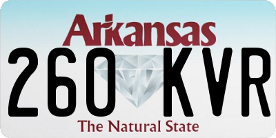 AR license plate 260KVR